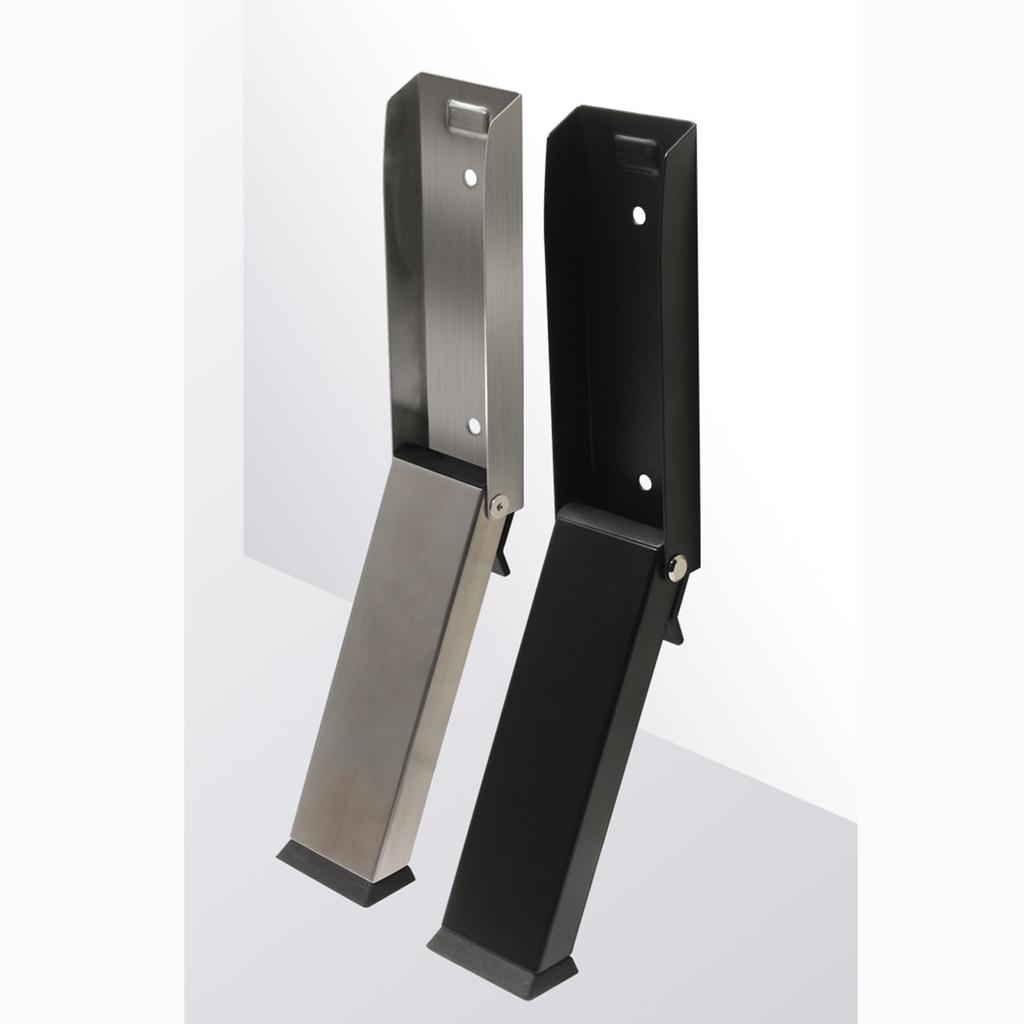 Nastavitelný ocelový dveřní zarážek Bezvrtací designy Kovový dveřní zarážek s gumovou špičkou Rychlá instalace pro mezerové dveře