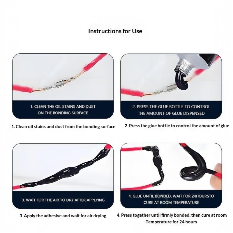 High Temperature Resistant Insulated Waterproof Glue Fast Curing 30/50ml for Bathroom Kitchen Leak Repair