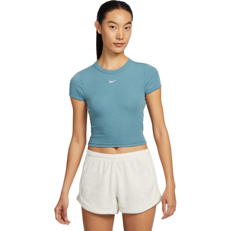 

Nike Slim Fit Sports Round Neck Short Sleeve Top Women tops Dark-Blue HJ0720-006 L