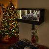 Infinity LED Garage Key Holder Wall Mounted Car Key Holder Organizer Mirrored Glowing Garage Keys Hook Rack Home Decor