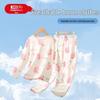 Hodo Girls' Cute Cotton Mesh Long-Sleeve Summer Pajama Set