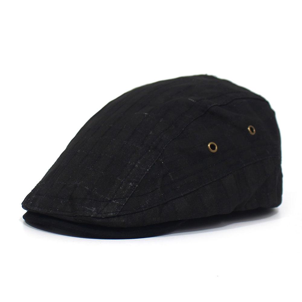 

Spring and Autumn Men s Beret Fashion Casual Plaid Cap Back Adjustable Breathable Forward Cap Adjustable