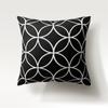 Nordic simple fashion black and white geometric polyester pillowcase 45x45cm Sofa Chair car cushion cover Home decor Pillowcase