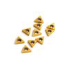 OSCARBIDE Carbide Turning Inserts TCMT21.51 TCMT110204 Carbide Inserts 10 Pieces,TCMT Insert Tin Coated CNC Lathe Carbide Cutters Inserts for Lathe