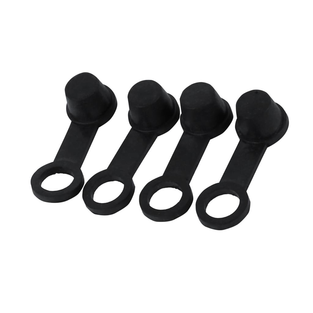 4x Černá guma Odvzdušňovací vsuvka brzdy Krytka proti prachu 8mm Motocyklový motocykl