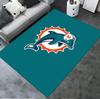 Kobercový koberec Miami Dolphins do obývacího pokoje, ložnice, domácí dekorace pohovky, protiskluzová podložka na hraní pro děti