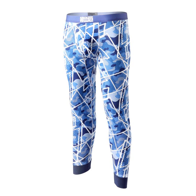 

Men s Autumn Lightweight Cotton Trousers - Skin-Friendly, Comfortable, Breathable, Youth Close-Fit Leggings with U-Shaped Pouch XXXL королевский синий