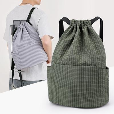 Drawstring Backpack Women's Lightweight Sports Fitness Bag Travel Backpack