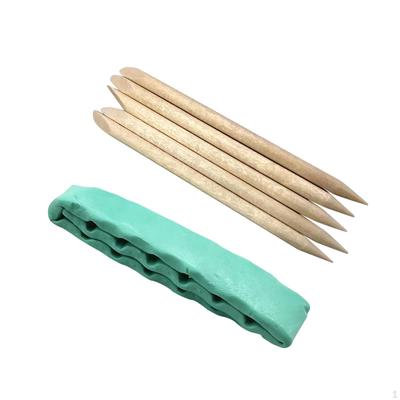 Uhrenreinigungsknete + 5-teiliger Holzstab, Reparaturwerkzeug für Uhrmacherzubehör