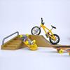 Finger Skate Board Mini Skatepark Professional Ramp Finger Skateboard Children Assembled Alloy Track Scooter Toy Finger Bicycle