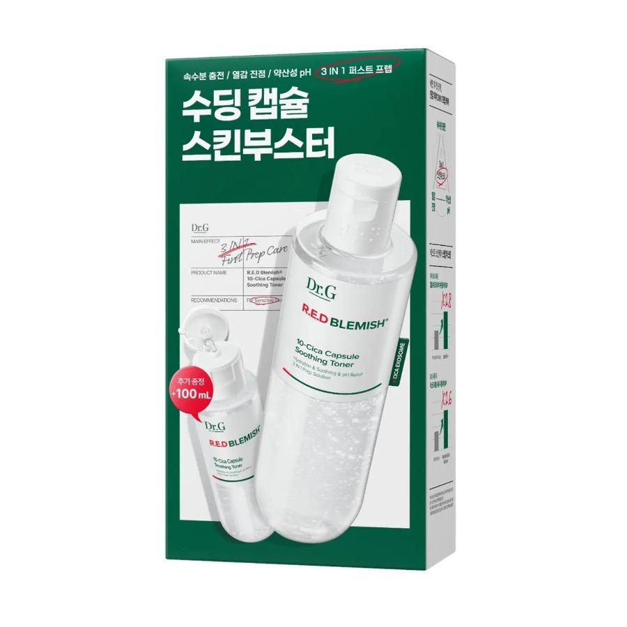 Dr.G Red Blemish 10-Cica Kapsel Beruhigendes Gesichtswasser 300ml Set (+100ml)