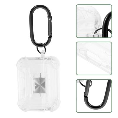 Earphone Protective Case Pro2 Charging Cover Tpu Transparent Soft Shell Drop Resistant Earbuds Case with Carabiner Wireless