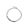 Elegant Stainless Steel Chain With Dreamy Stone Geometric Pendant For Daily Wear And Gift