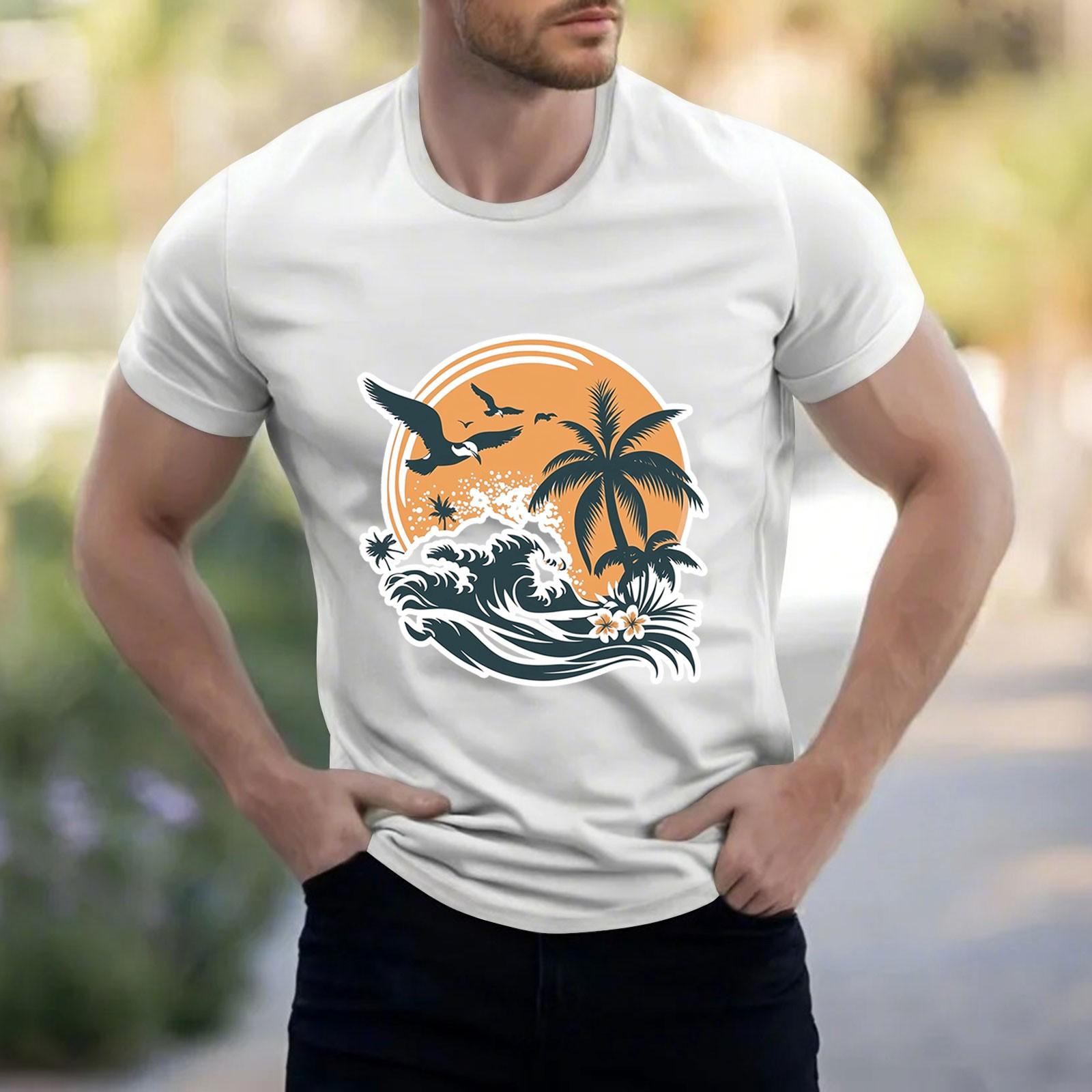 

Мужская рубашка с воротником-стойкой и коротким рукавом, свободная рубашка для отдыха и отдыха, мужская XL белый