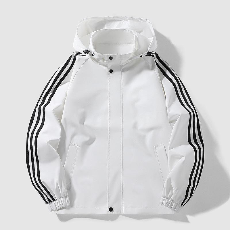 Pánská sportovní bunda pro volný čas High Street Sportovní bunda Patchwork Stripe Fashion