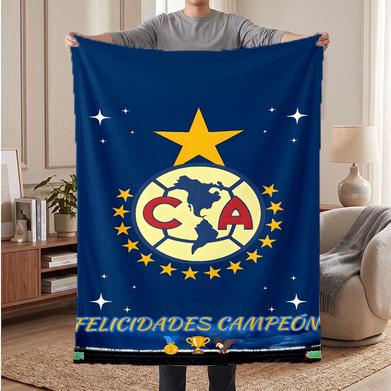 Club America Soft Warm Flannel Blankets Comfortable Blanket for Home Decoration Gifting