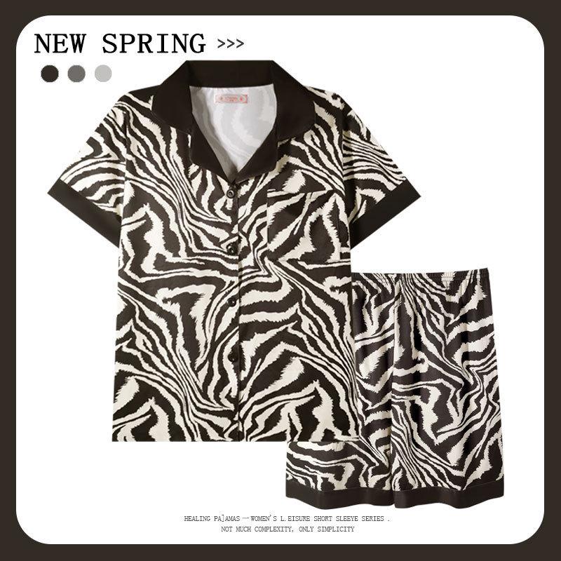 Women’s Cute Cotton Short Sleeve Pajama Set - Summer Style