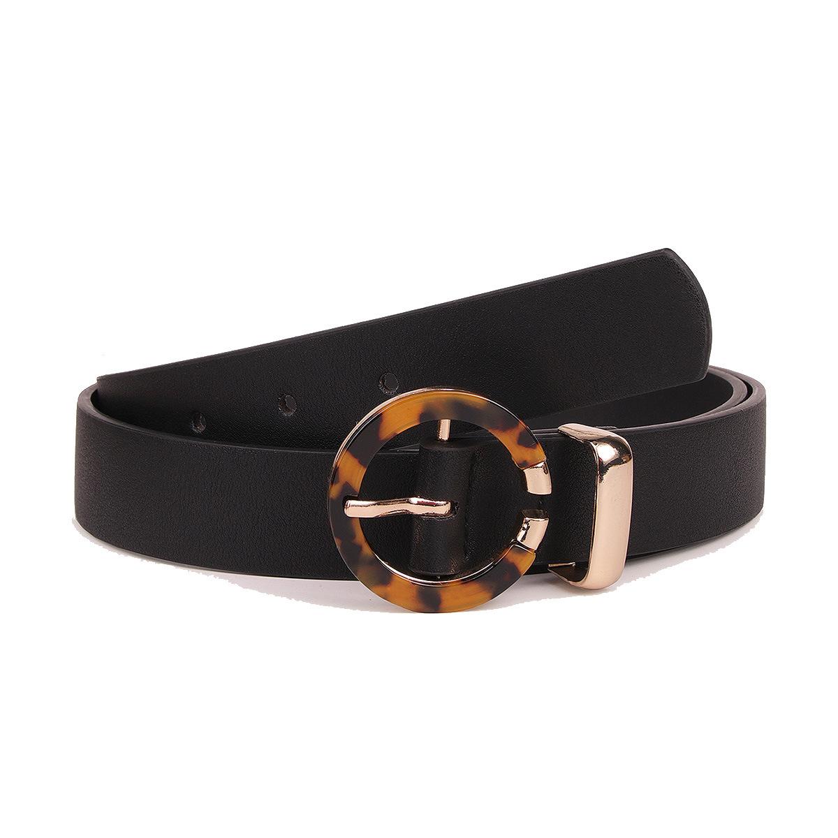 

New Casual Women s Resin Buckle Flat Belt Independent Station C-shaped Buckle Pin Buckle Belt 100cm