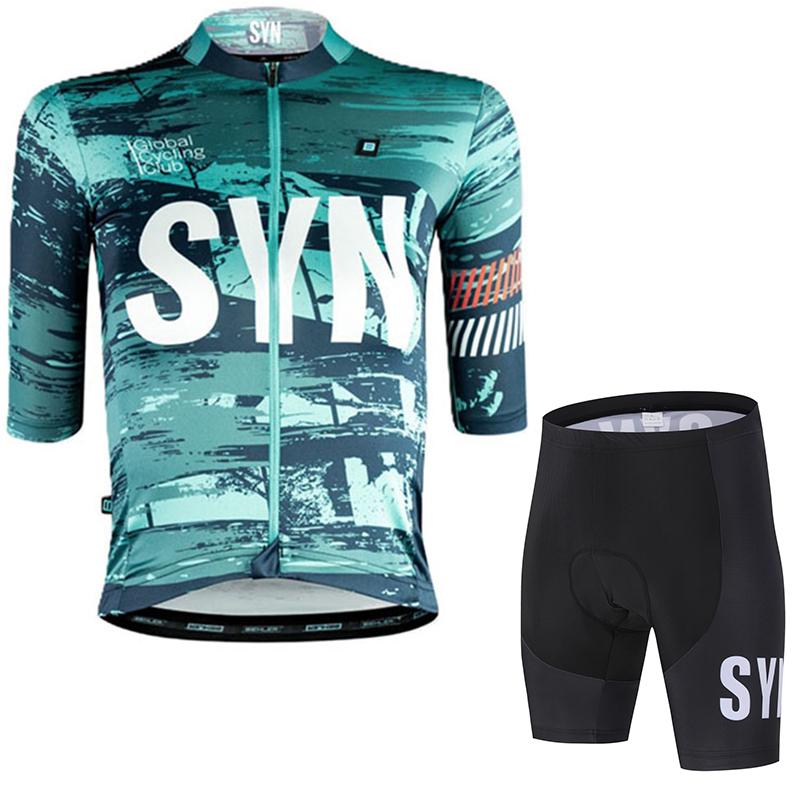 Herren Fahrradsportbekleidung Set Sommer Atmungsaktiv 2026 Radsportanzug Kurzes Set Feuchtigkeitsableitend Schnelltrocknend Radtrikot Radhose