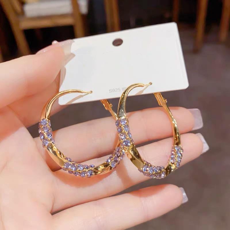 

Изысканные летние серьги-цветы из фиолетового хрусталя: Трендовые, в форме сердца, универсальные серьги-пусеты