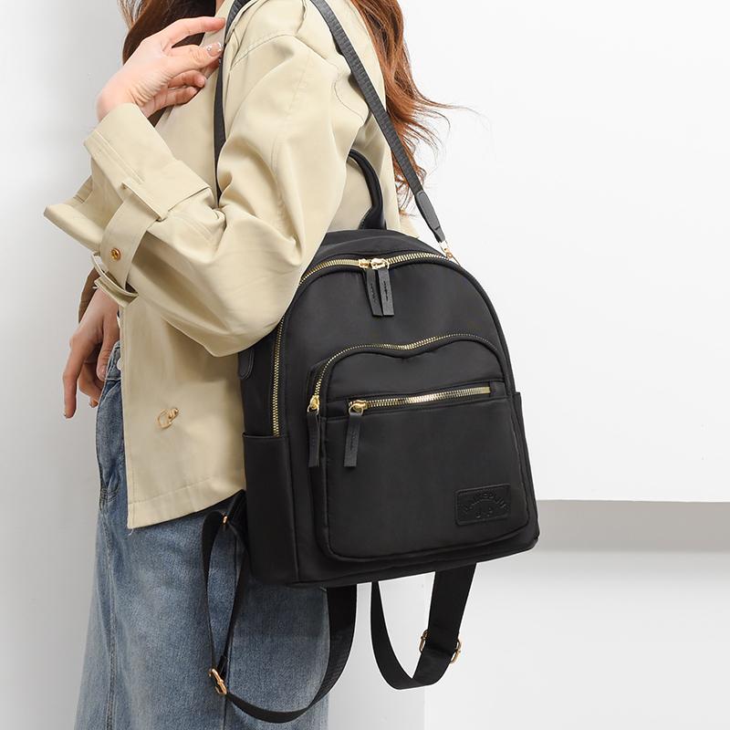 Weiblicher Reiserucksack mit großer Kapazität, einfarbig, Schultasche
