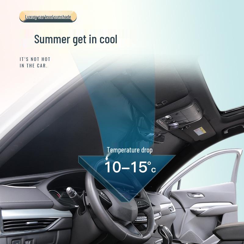 Tesla Model Y/3 Front Windshield Six-Layer Sunshade: Enhanced Heat Insulation & Sun Protection Accessories