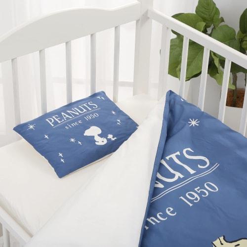 nishikawa [nishikawa] snoopy baby comforter 6-piece set washable organic earth pattern made in japan blue wf52302000