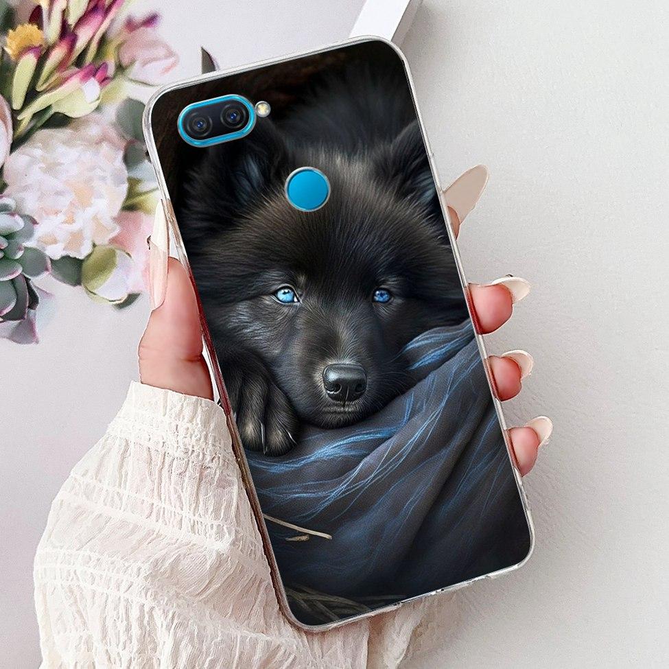 Clear For Oppo A12 CPH2077 CPH2083 Cover For Oppo A12 Case Luxury Butterfly Love Fashion Flowers Cool Lion Cute Painted