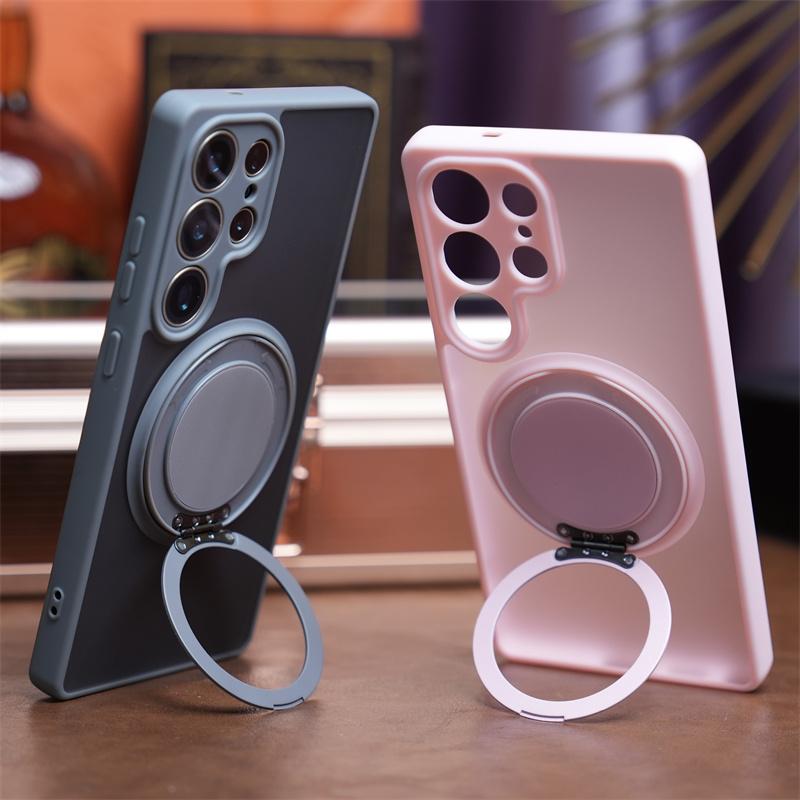 Stand Holder Magnetic Phone Case For Samsung Galaxy S26 S25 S24 S23 FE Plus Ultra A56 A36 A55 A52 A35 A34 A33 A32 A26 A24 Cover