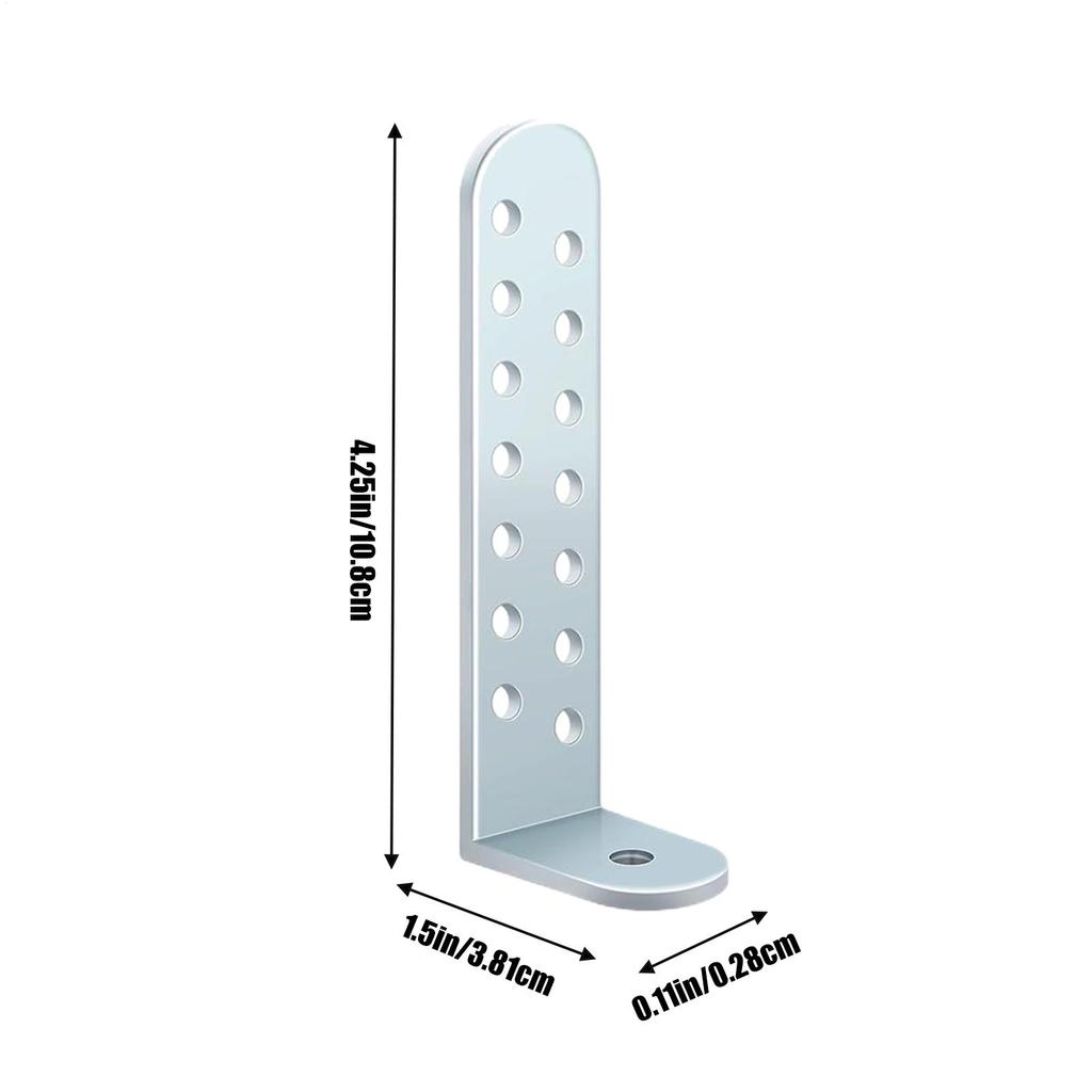 Condenser Bracket Kit 4 Pieces Tie Down Mount Heavy Duty Condenser Bracket for Home Hotel Masonry Outdoor Industrial Business