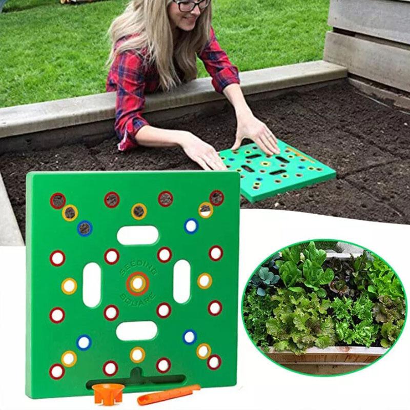 Seeding Sowing Template Garden Seed Spacer Tool Coded Spacing Grow
