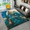 CR7 Goat Ronaldo Football Star Carpet Rug for Playroom Bedroom Living Room Sofa Home Decor,kids Area Rug Non-slip Floor Mat Gift