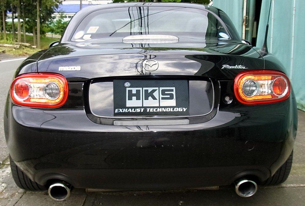 HKS Automotive Sports Muffler Liga Max Premium Mazda Roadster NCEC Vehicle Inspection Compatible Intake and Exhaust System Parts 32018-AZ009