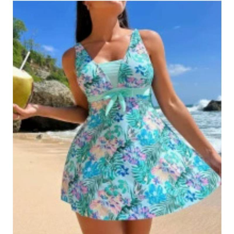 New one-piece women's swimsuit skirt tankini