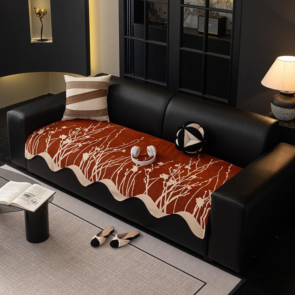 

Подушка для дивана особой формы «Легкая роскошь», универсальная для всех сезонов, высококачественный нескользящий шенилл, неровный диван, чехол для подушки сиденья, полотенце для спинки 90*160cm