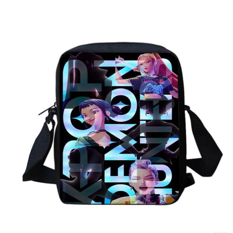 Kpop Demon Hunters Crossbody Tas Met Geprint Ontwerp Voor Middelbare Scholieren