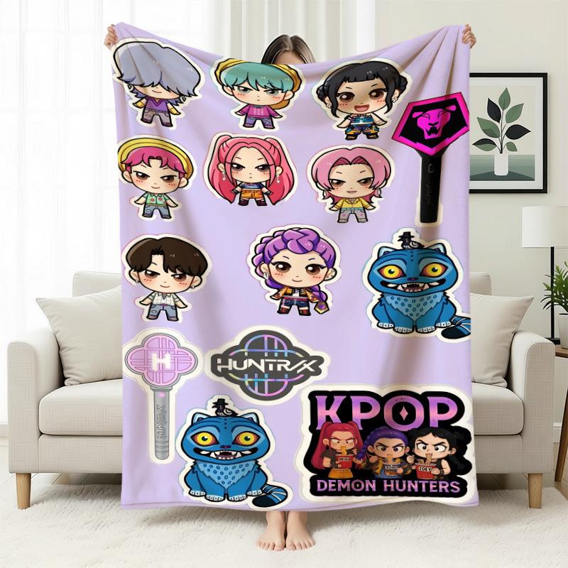 Temu Blanket Kpop Witch Hunters Blanket Flannel Blanket Office Home Sofa Blanket Nap Blanket