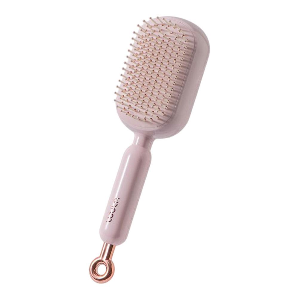 

New Women Air Cushion Comb Retractable Volumizing Scalp Massage Hair Brush One Click Cleaning Styling Comb Simple Household Use