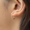 Pattern Ring Earrings (2size 2colors)
