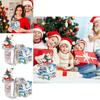 Christmas Snow Scene Party Decor Cash Box With Blue Paper Material For Holiday Celebrations