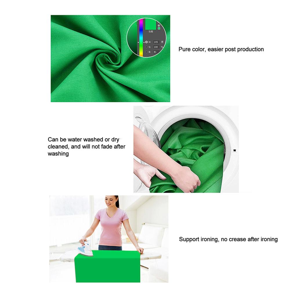 Photographic Green Screen Green Cotton Polyester Perforated Background Cloth for Shooting