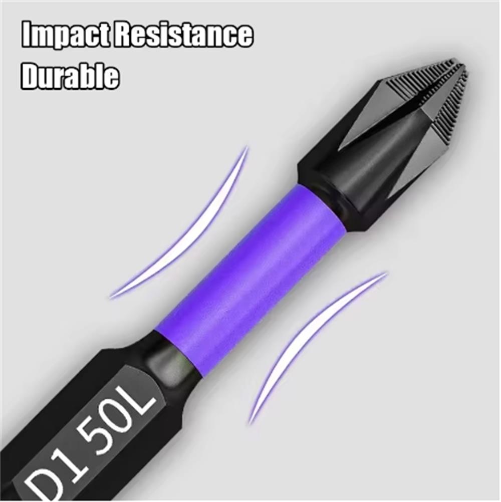 6/12 Pcs Magnetic Screwdriver Bits Non-slip Impact Resistant Torsion Non-slip Bit Hex Shank Alloy Steel Bit Suitable Power Tools