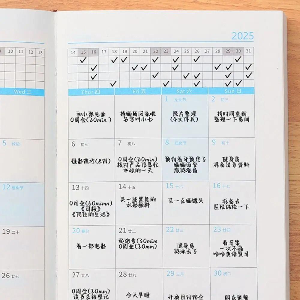 Versatile Agenda Book 365 Days Weekly Planner Notebook Mini Notebook Calendar  Students