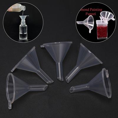 5Pcs  Small Plastic For Perfume Diffuser Bottle Mini Liquid Oil Funnels Lab