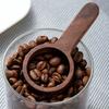 1PC Walnut Coffee Scoop, Solid Wood Scoop, Gram Scoop, Coffee Powder and Milk Powder Measuring Spoon.
