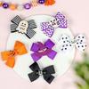 2PCS/Set Children's Hair Clip Girl Halloween Pumpkin Head Witch Hat Ghost Candy Bat Party Bow Duckbill Clip Hair Clip