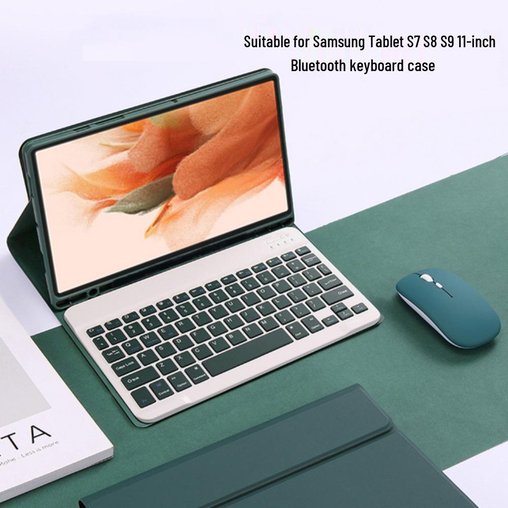 Samsung S11/A9+/S7/S8/S9FE/S10Li Bluetooth Keyboard Protective Case with Magnetic Pen Holder
