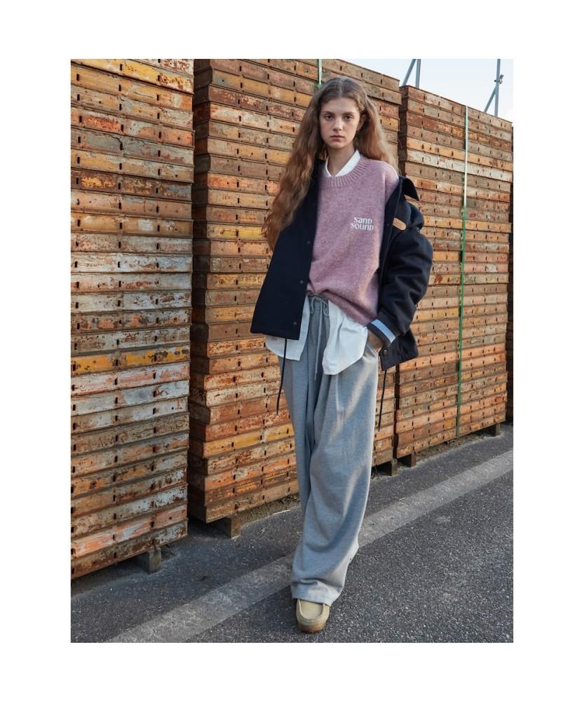 Saendeusaundeu (Unisex) Wide Training Pants Gray