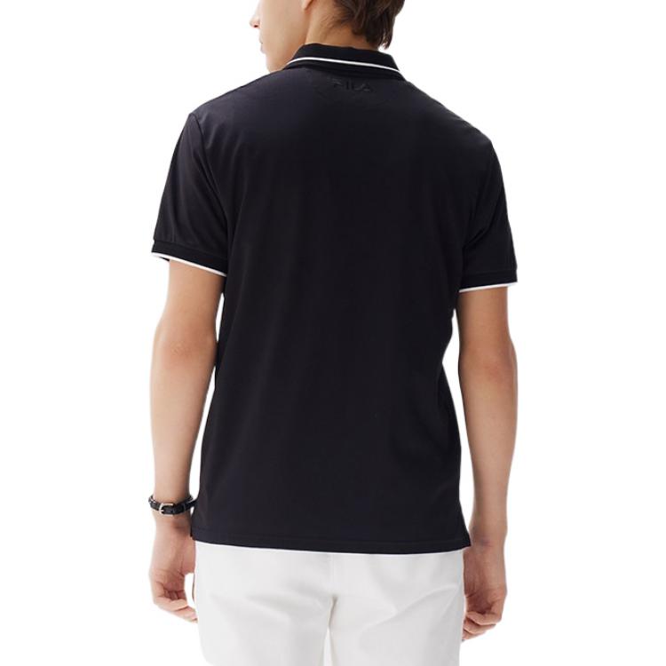 Fila Polo Shirts Men's Black Polo Collar Moderate Straight Fit F51M228106F-BK