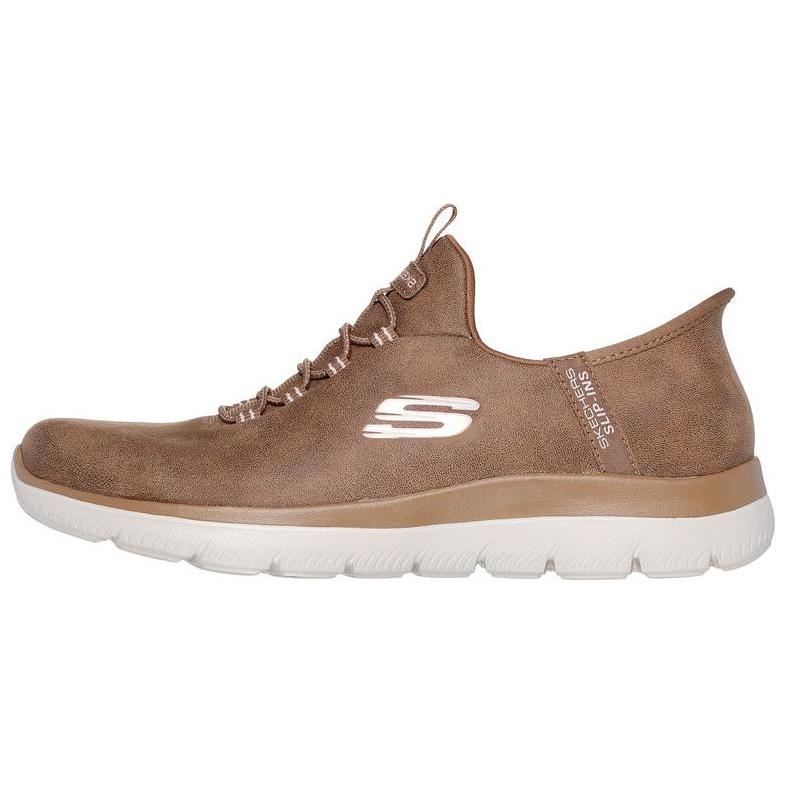 Skechers Slip-Ons Comfortable Versatile Low-Top Casual Shoes Women sneakers Camel-Brown 150254-CML 35